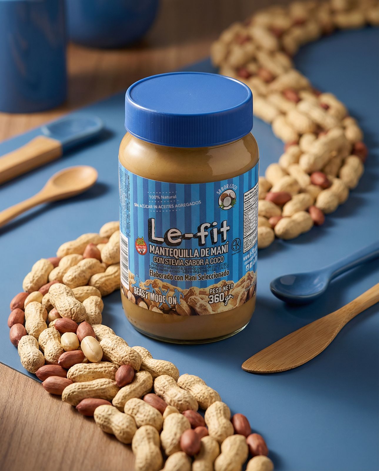 Sabor coco con maníes