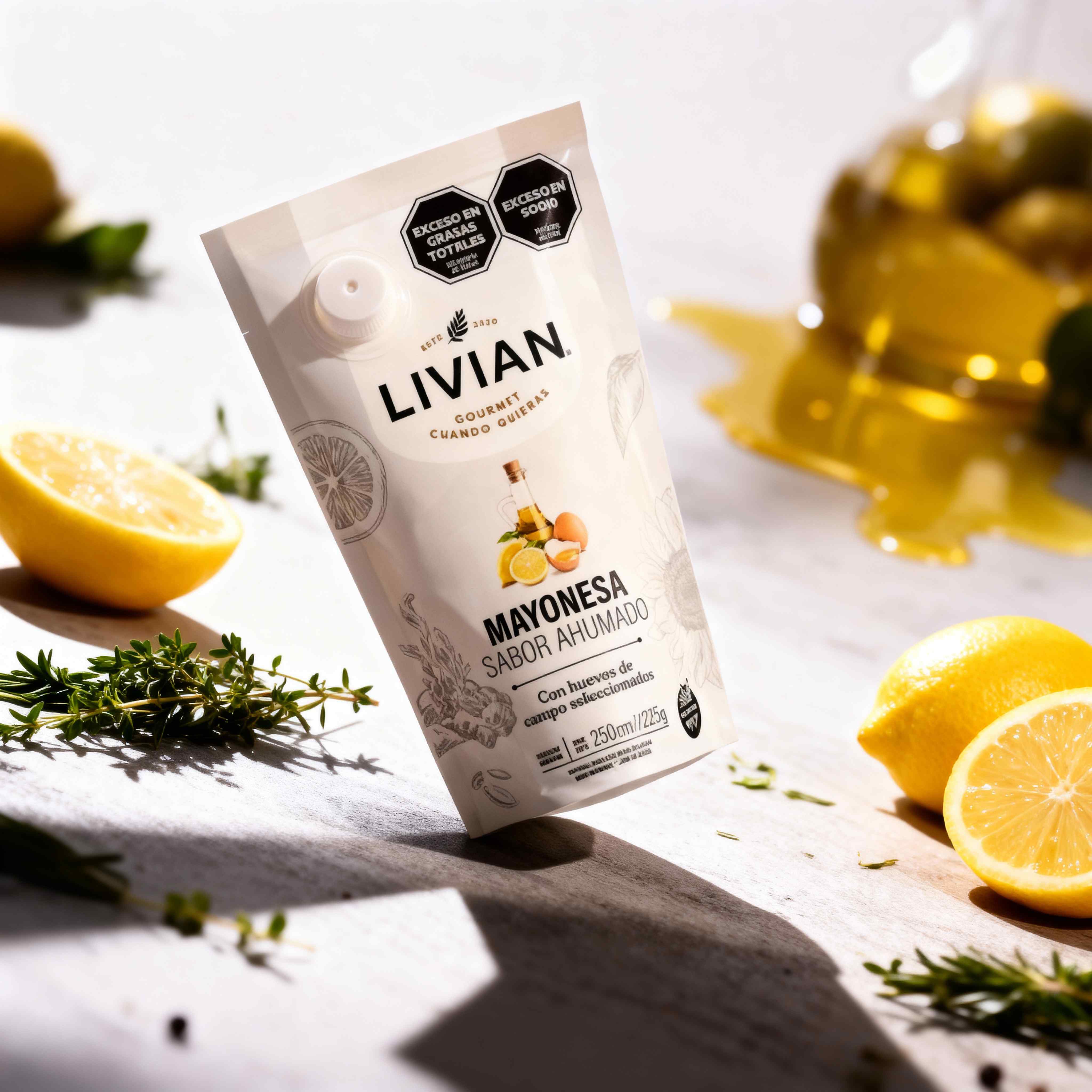 Ahumada con limones y hierbas